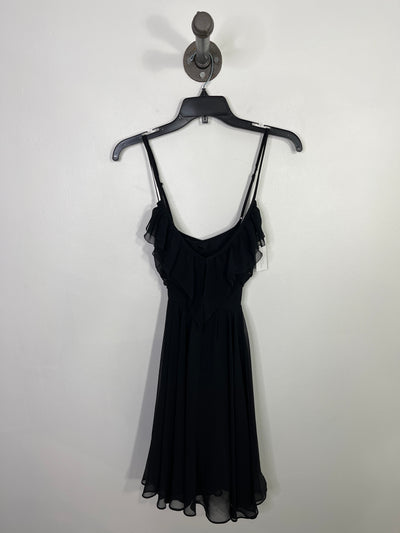 Guess Black Flowy Ruffle Dress