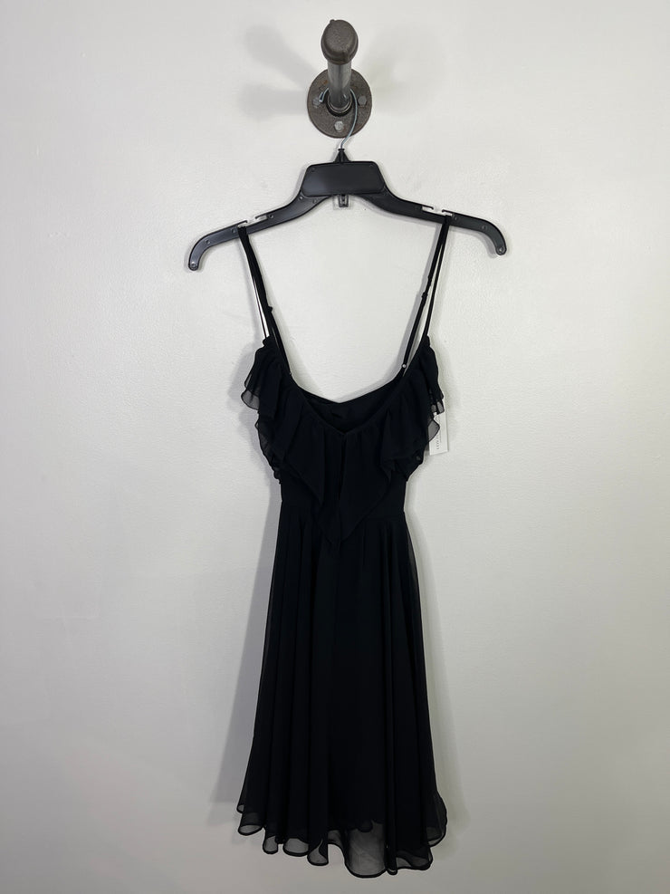 Guess Black Flowy Ruffle Dress