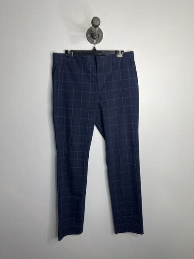 RW&CO Blue Plaid Dress Pants