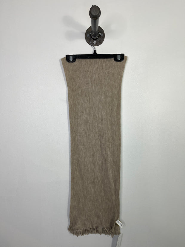 Calvin Klein Beige Knit Scarf