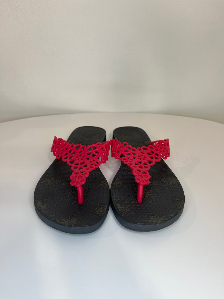 Batucada Blk/Pnk Flwr FlipFlop