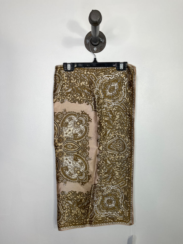 No Brand Beige Pattern Scarf