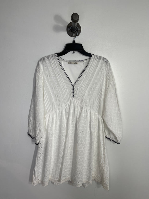 Dex White Cotton Dress