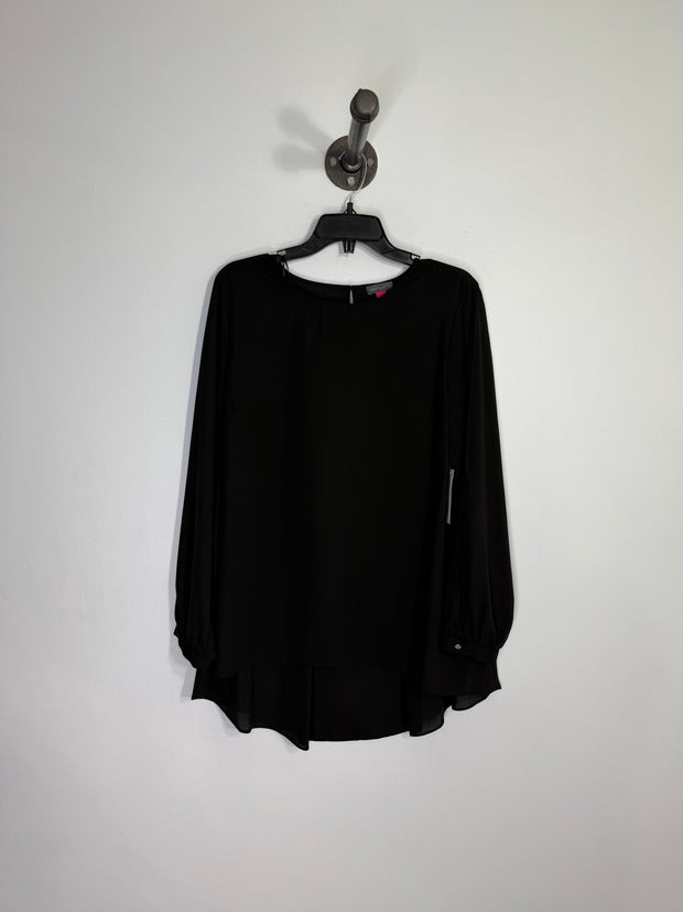 Vince Camuto Blk LngSlv Blouse