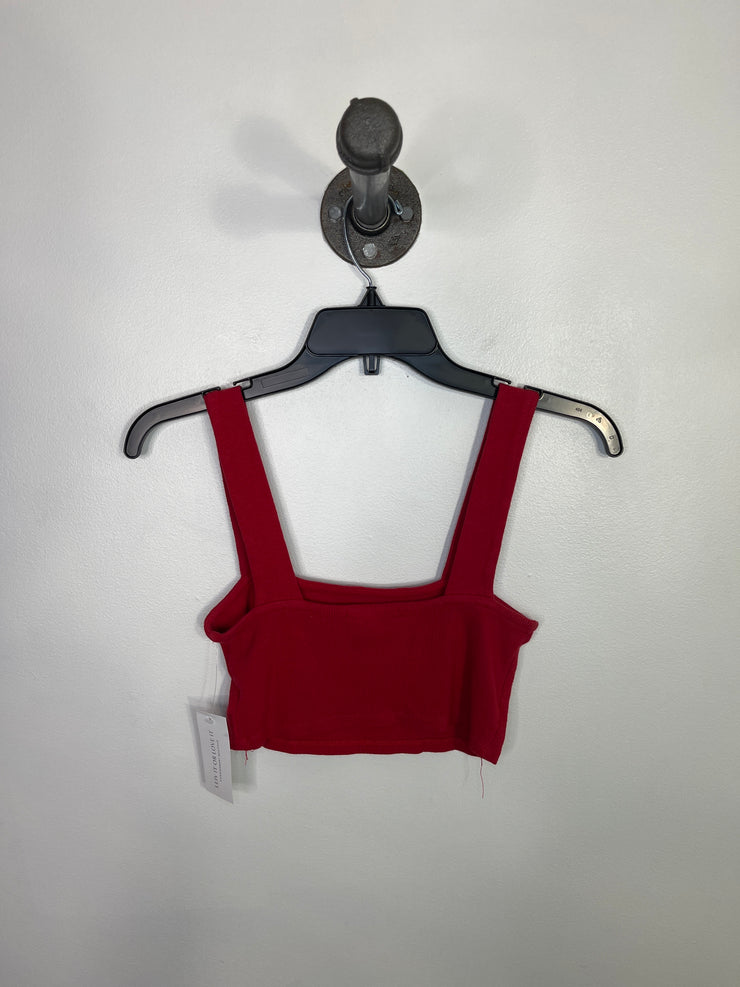 Ambiance Red Cropped Tank