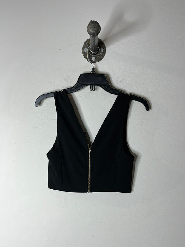 Dynamite Cropped Black Tank