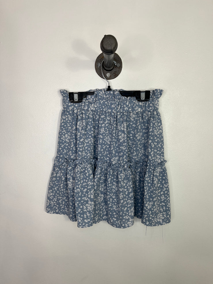 Zaful Blue/White Floral Skirt