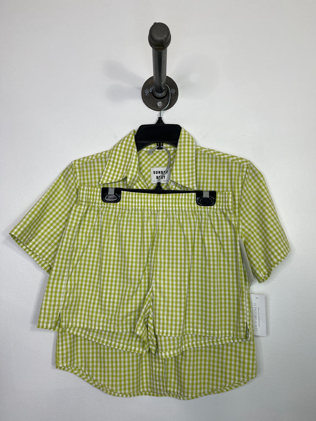 Sunday B. Grn Plaid 2Set Piece