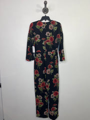 Zara Black Floral Jumpsuit