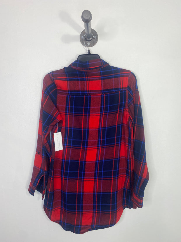 Japna Red/Blue Plaid Buttonup