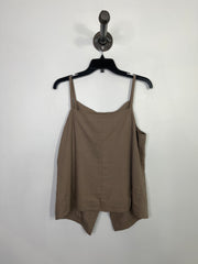 Reitmans Brown Button-Up Tank