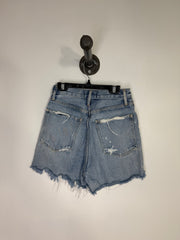 Agolde Blue Denim Shorts