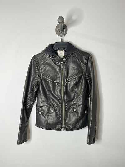 Free P. Black Leather Jacket