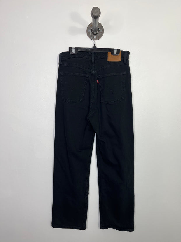 Levi's Blk Straight Leg Jeans
