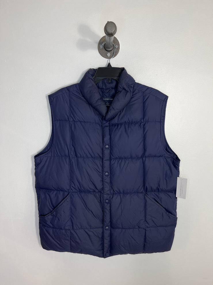 Lands End Navy Vest