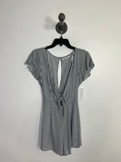Keliki Blue Striped Romper