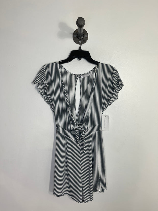 Keliki Blue Striped Romper
