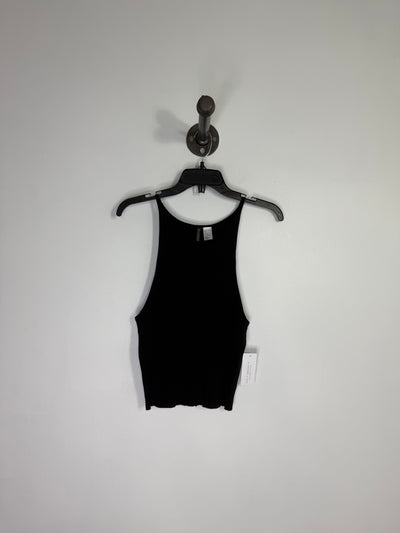 Divided Black High Neck Tank