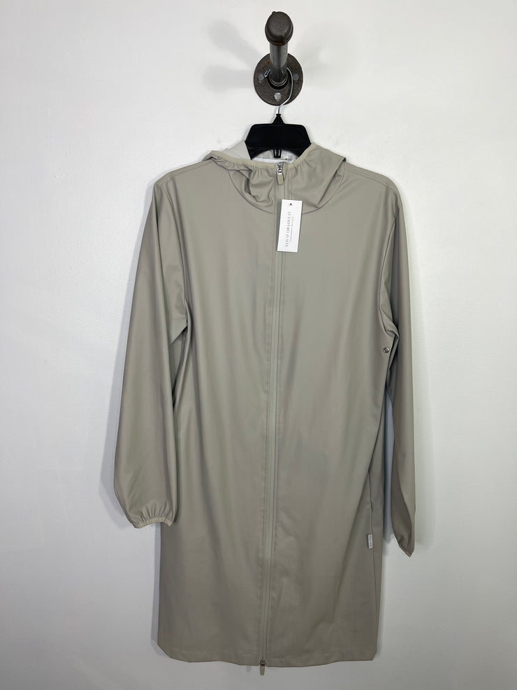 Rains Beige Long Rain Coat