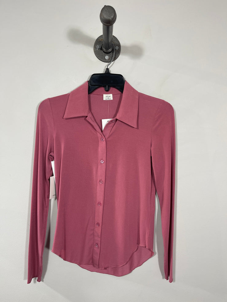 Wilfred Pink Button-Up Shirt