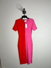 Andree Pink/Red Block Dress