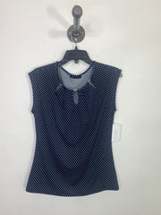 Mandy Evans Navy Polka Dot Top