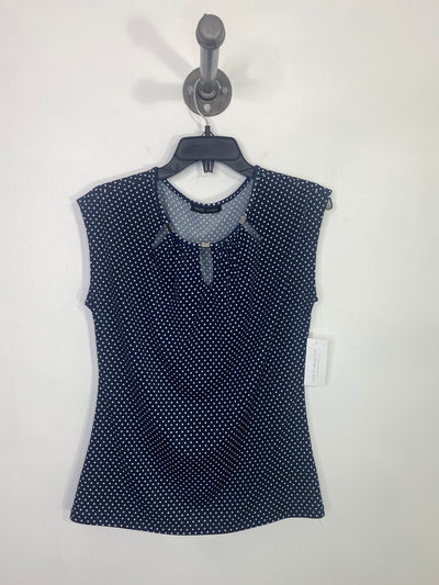Mandy Evans Navy Polka Dot Top