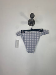 Zaful Gry/Wht Plaid Bikini