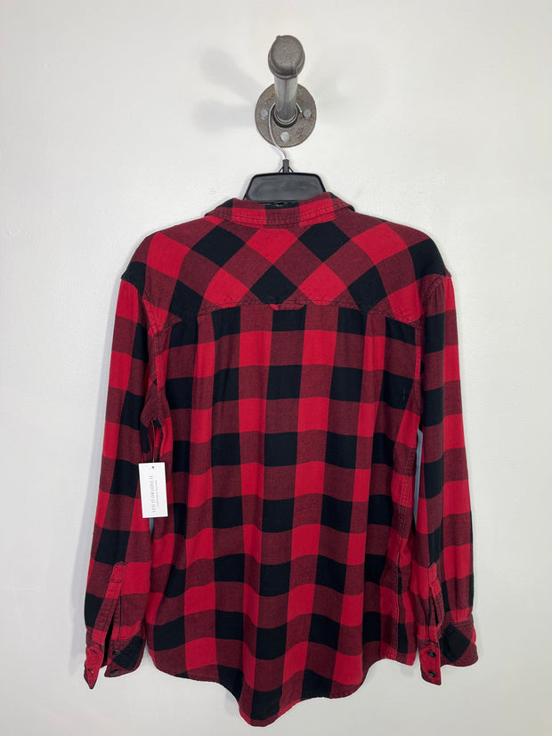 Tna Red/Black Plaid Button Up