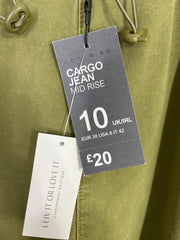 Denim Co. Green Cargo Pants