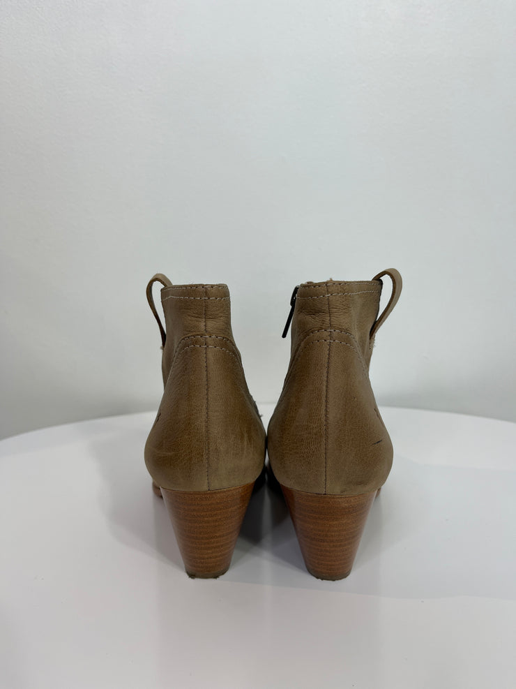 Frye Tan Ankle Boots