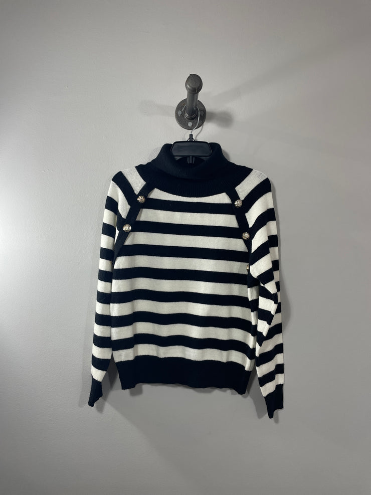 Luzabelle Blk/Wht Sweater