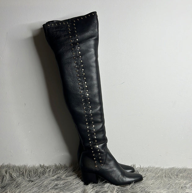 Jimmy Choo Blk Kneehigh Boots