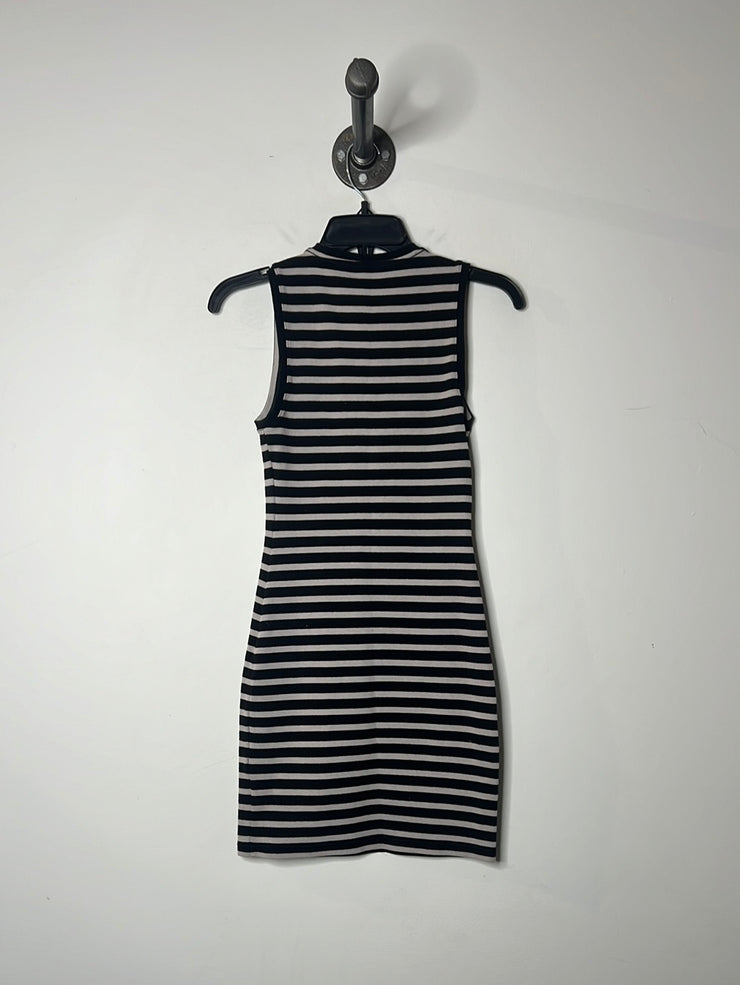 Wilfred Blk/Gry Stripe Dress