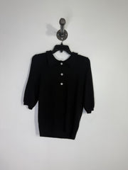 B.Young Black Knit Top