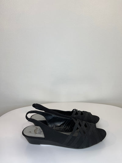 Impo Black Wedge Heels