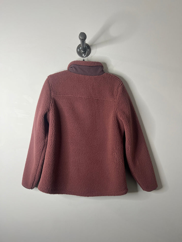 Woods Purple Zip-Up Sweater