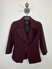 Le Chateau Plum Button Blazer
