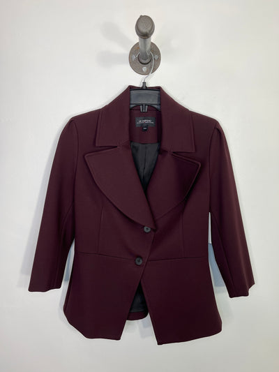 Le Chateau Plum Button Blazer