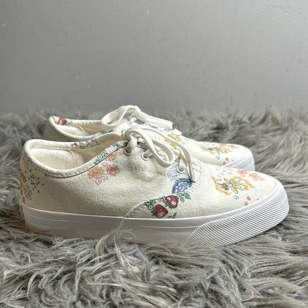 Reformation Wht Doodle Sneaker