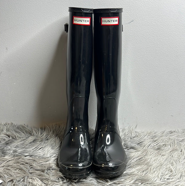 Hunter Black High Boots