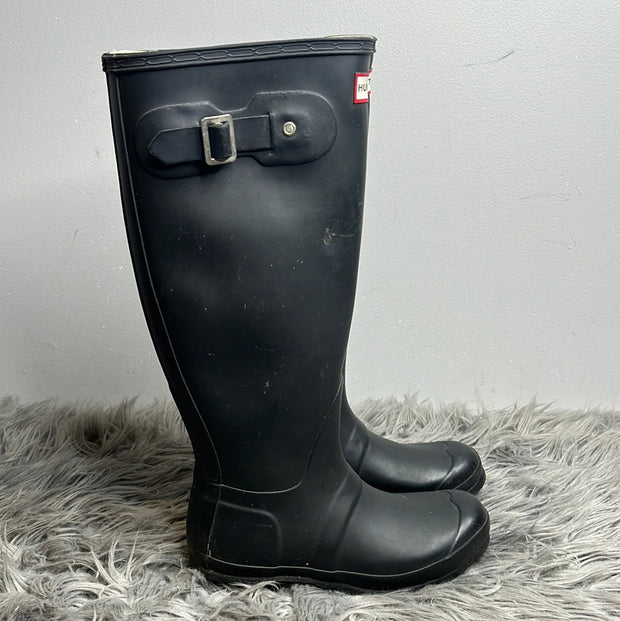 Hunter Black High Boots