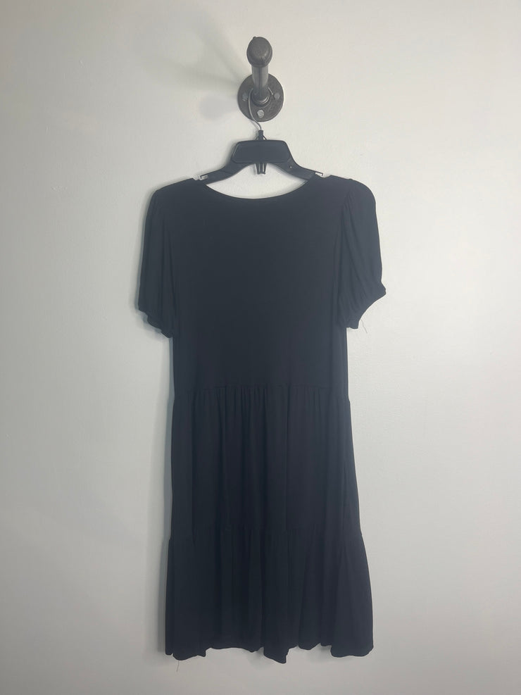 Vestido midi negro Dex