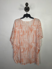 Roxy Wht/Pnk Sheer Cover-up