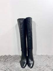 Bottes hautes à talons noirs Zara