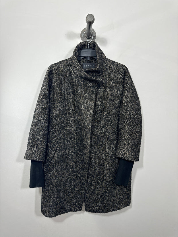 Espirit Black Button-Up Coat