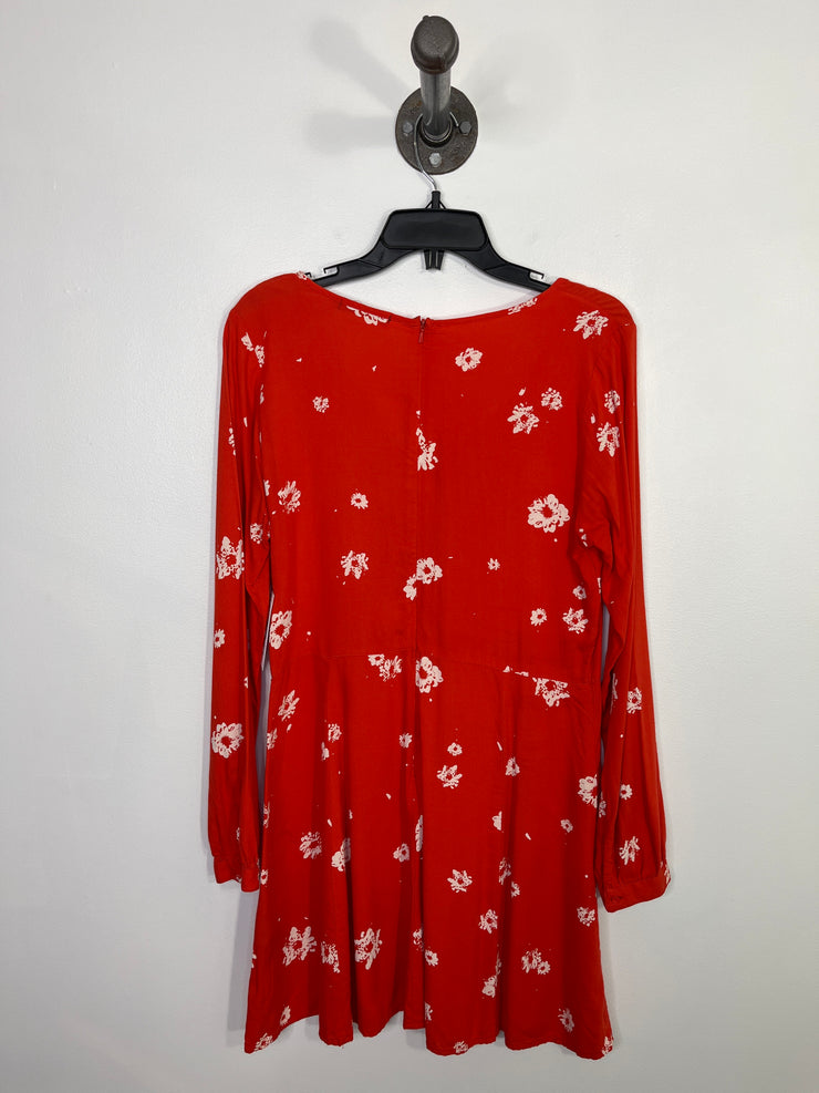 Obey Orange Floral Dress