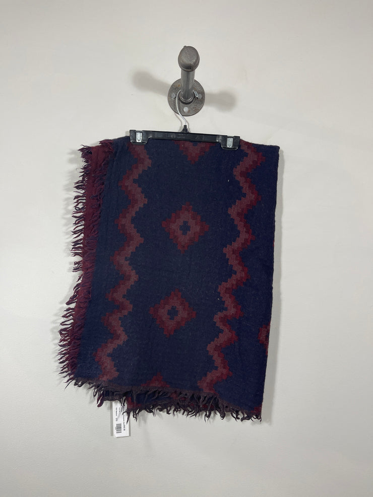 Wilfred Navy/Burgundy Scarf