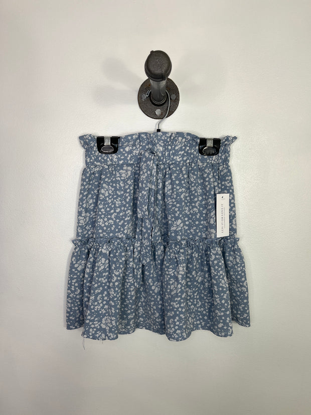 Zaful Blue/White Floral Skirt