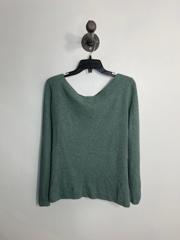 Babaton Teal Ribbed Sweater